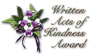 Written Acts of Kindness Award